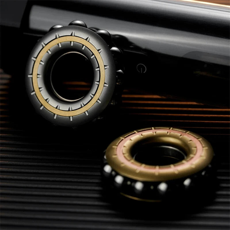 Novel MechNovanical Buddha Beads Fidget Ring Creative EDC Metal Adult Fidget Toy 07FC0E-D4 - KOEEK