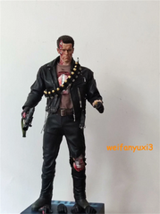 Terminator T800 Arnold Battle Damage Version 1/4 Action Figure w/clothes no box 07FC0E-D4 - KOEEK