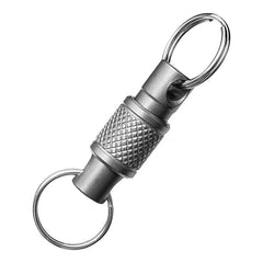 360 Degree Rotating Titanium Alloy Gimbal Keychain w/ Key Ring Car Keychain EDC 07FC0E-D4 - KOEEK