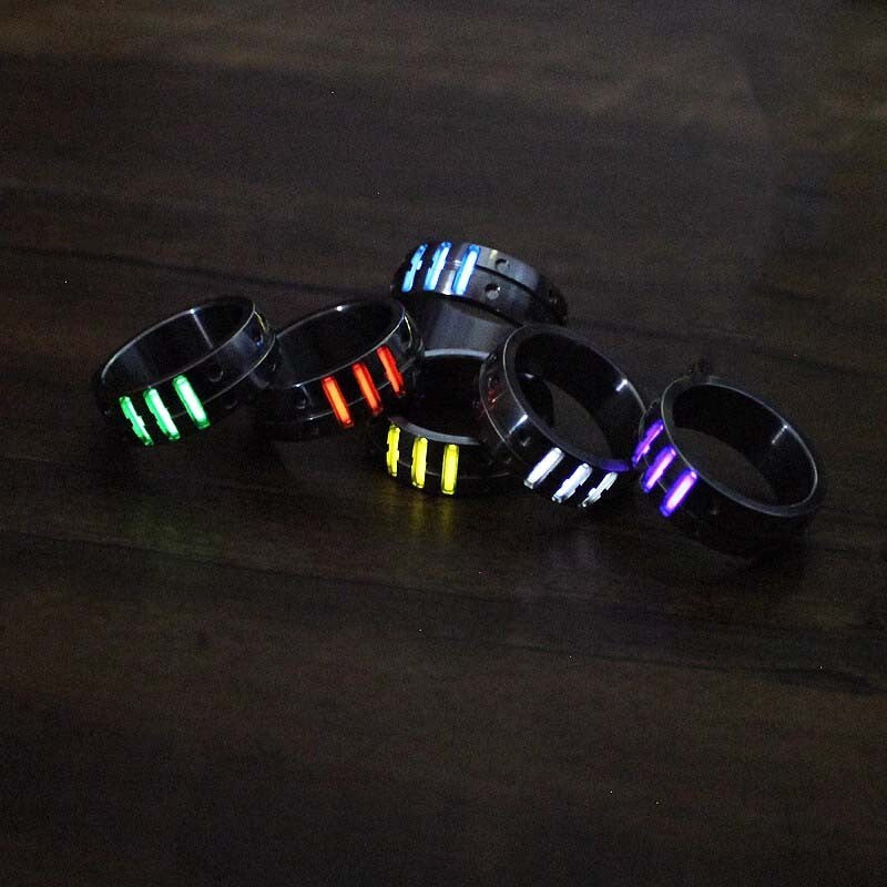 Damascus Titanium Ring CNC Made Men Women Finger Rings EDC Gift 07FC0E-D4 - KOEEK