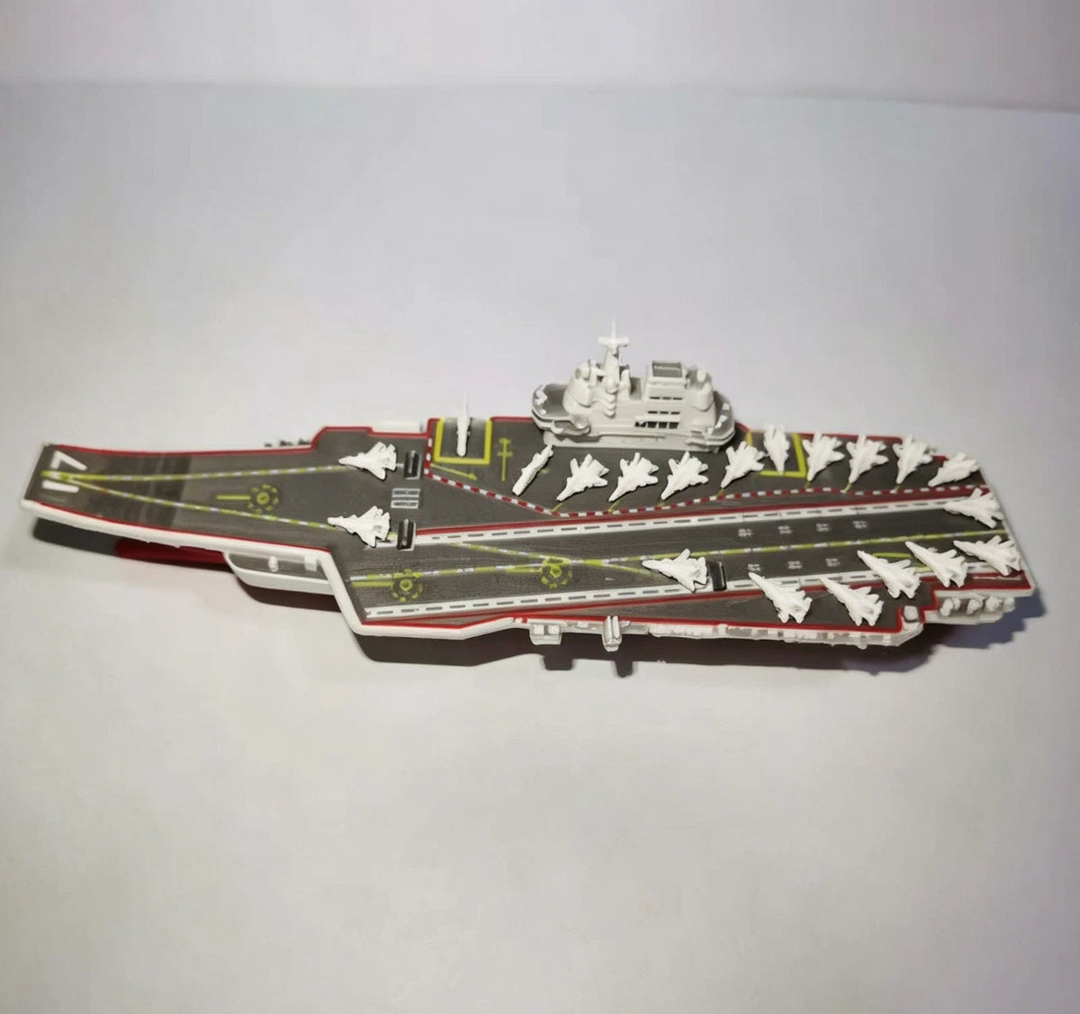1/2000 PLA Navy Shandong Aircraft Carrier CV-17 3D Printed Model w/ Base 07FC0E-D4 - KOEEK