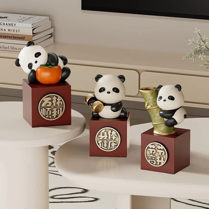 Chengdu Panda Souvenir Healing Department Small Ornament Office Station Desktop 07FC0E-D4 - KOEEK