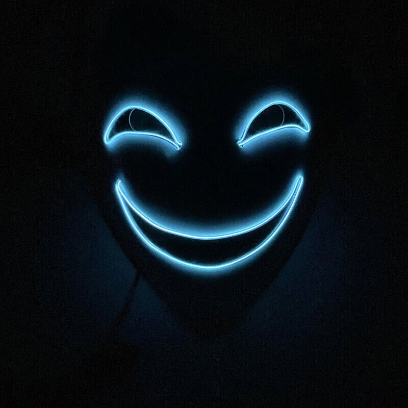 Black Bullet Kagetane Hiruko LED Mask Prop Japanese Anime Halloween Cosplay Mask 07FC0E-D4 - KOEEK