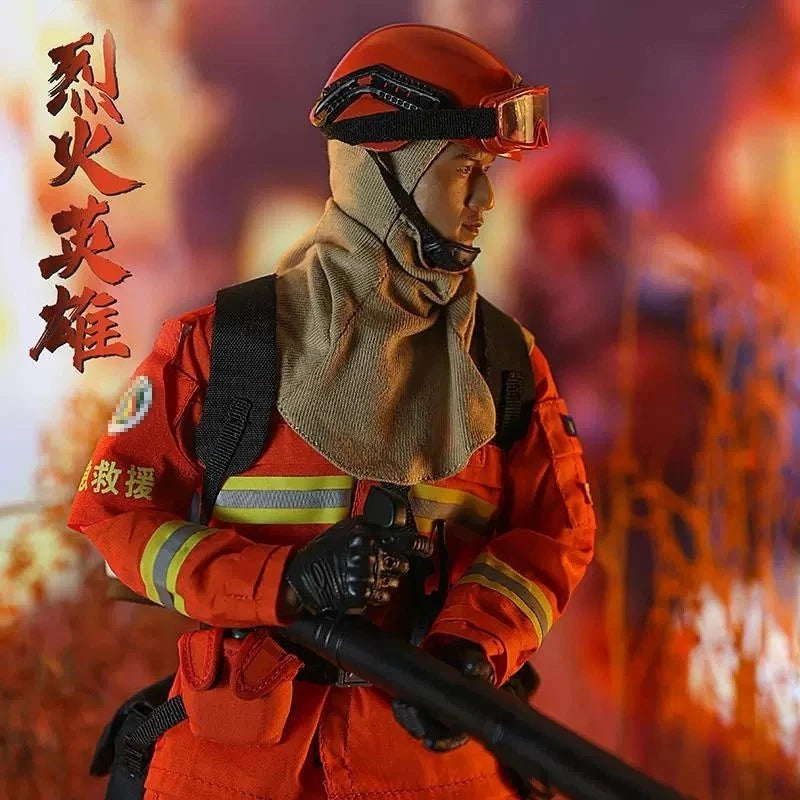 JEU JY23008 1/6 Fire Hero Forest Fire Fighter Action Figure 12" Male Model Doll JEU - KOEEK