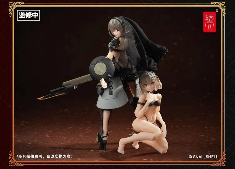 STOCK Snail Shell Front Armor Girl Victoria 1/12 Complete Model Action Figure 07FC0E-D4 - KOEEK
