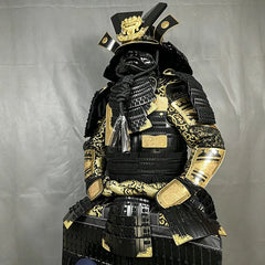 Japanese Tōsei Gusoku Samurai Armor Wearable Black Iron Armour Props Collection 07FC0E-D4 - KOEEK