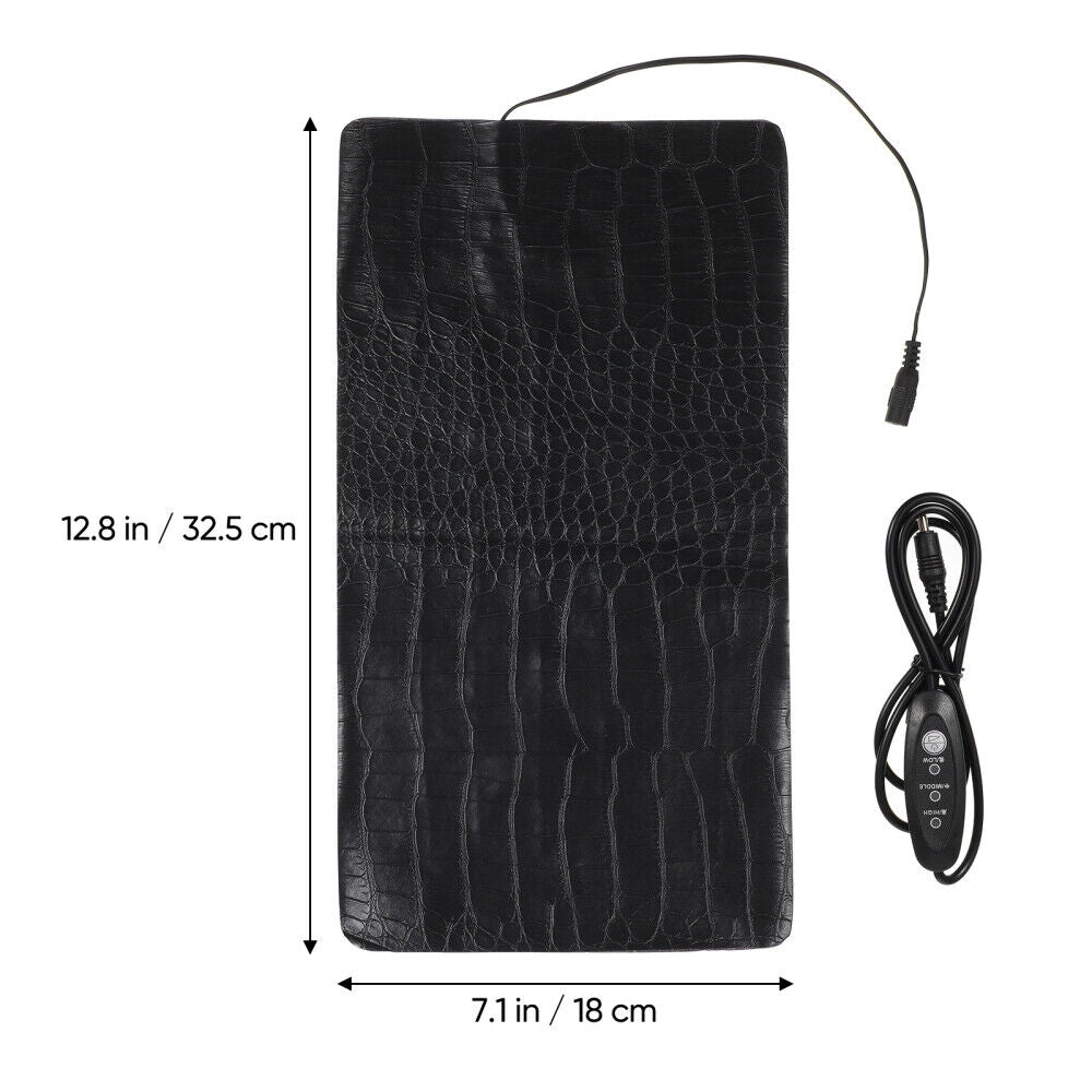 ny Black Carbon Fiber Oppvarmingsmateriale USB Pad Reptil Tank Heater