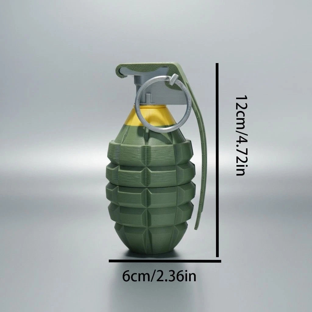 US Hand Grenade Pen Holder 3D Printed Openable Desktop Display Creative Gift 07FC0E-D4 - KOEEK