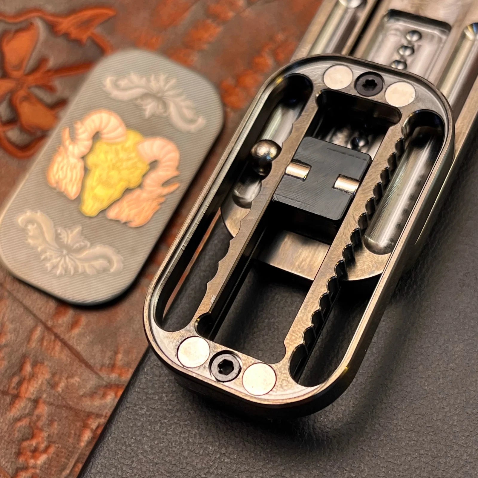 Demon Mechanical Dense Paragraph Dingding Push Slider Fidget For Adults Toy Gift 07FC0E-D4 - KOEEK