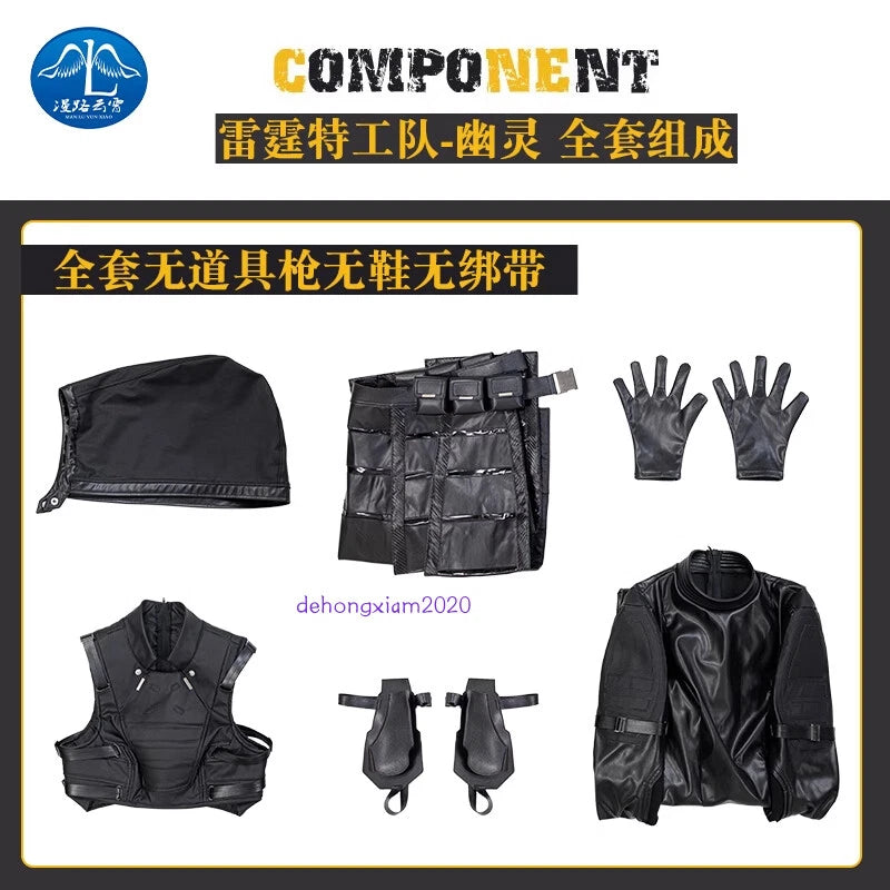 Thunderbolts Ghost John Morley Costume Women Jumpsuits Vest Prop Outfit Cosplay 07FC0E-D4 - KOEEK