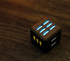 TC4 Titanium Alloy Luminous Dice Toy Chilled Red Wine Beer Dice Gift EDC Toys 07FC0E-D4 - KOEEK