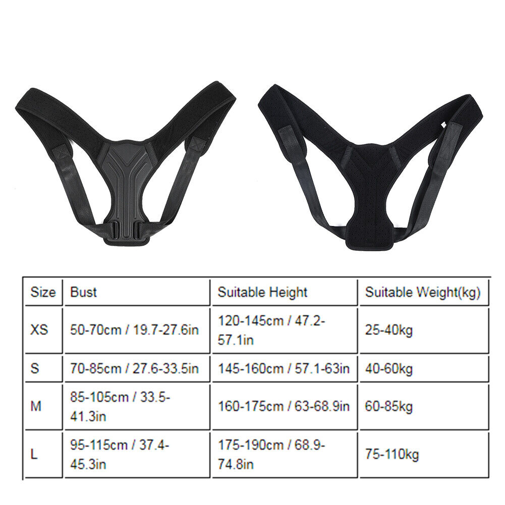 new Back Spine Hunchback Correction Belt Posture Corrector Brace(L(Bust95-115cm) HGF koeek - KOEEK