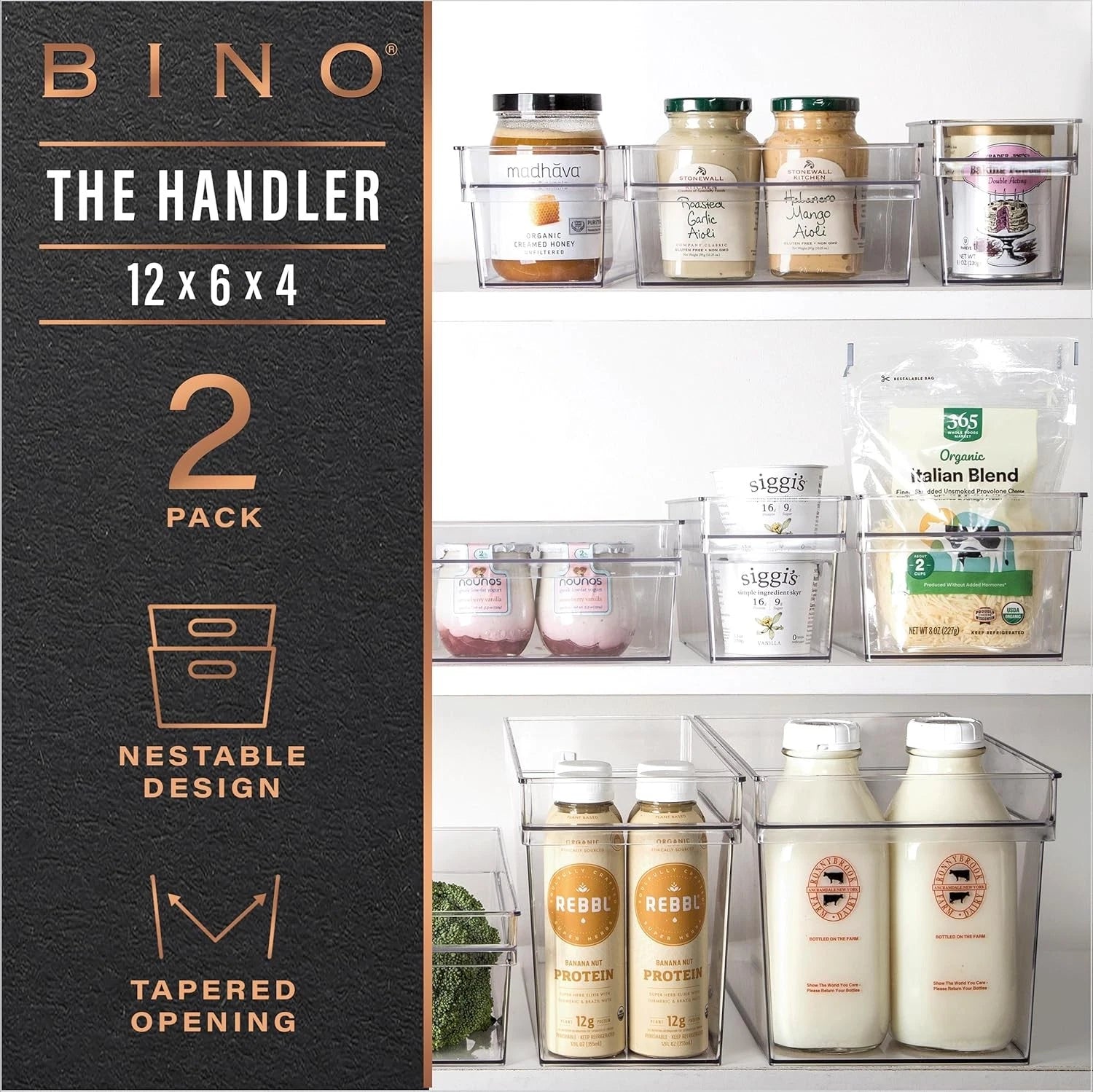 Plastic Storage Box, Medium - Shallow | THE HANDLER COLLECTION 07FC0E-D4 - KOEEK