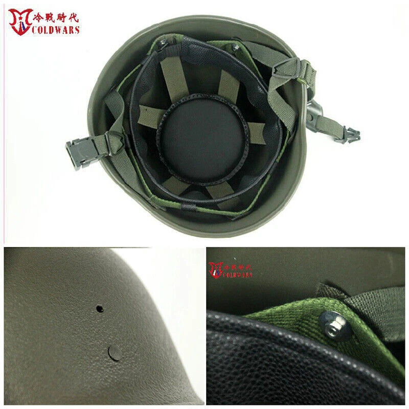 US! Replica Russian Army 6b26 Tactical Steel Helmet + Helmet Cover + Goggle Set 07FC0E-D4 - KOEEK