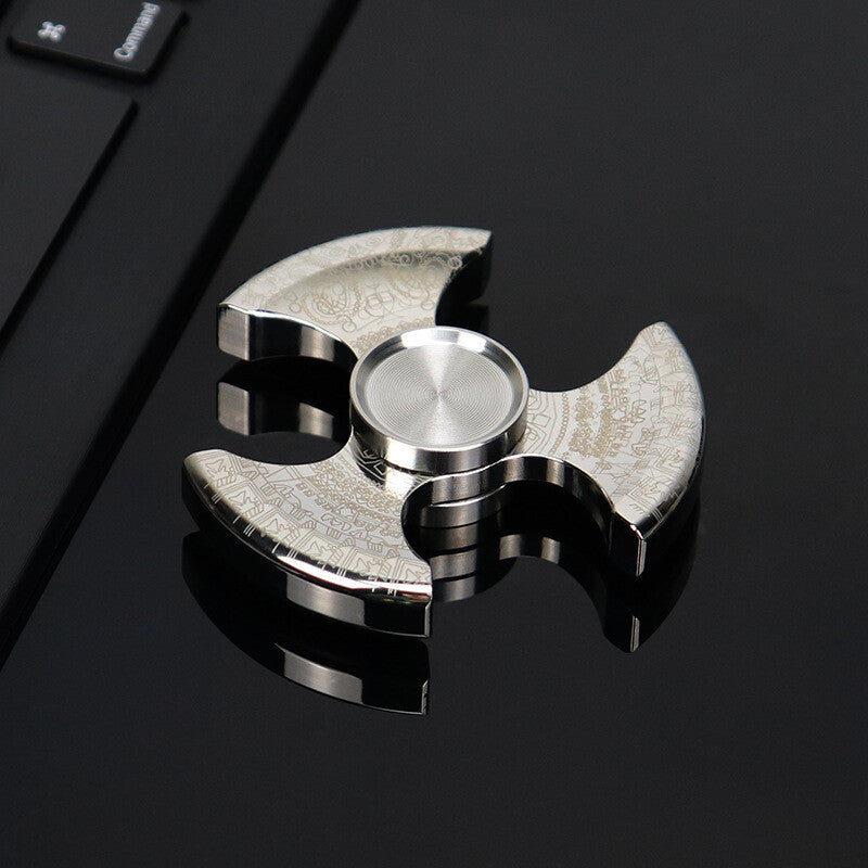 Pure Steel Fidget Hand Spinner Finger Gyro Toys EDC Focus Stress Reliever gift 07FC0E-D4 - KOEEK