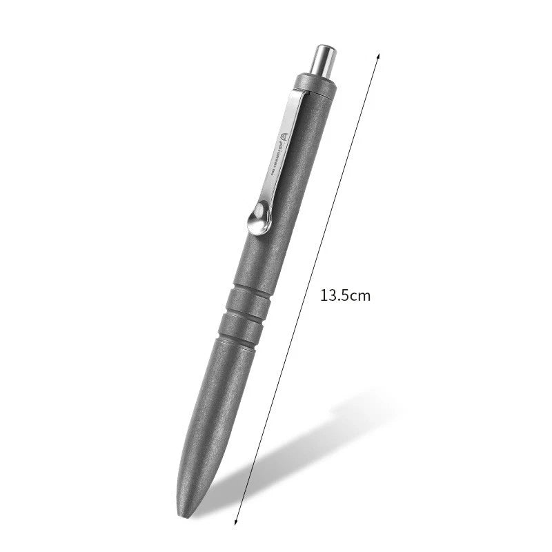 EDC Titanium Ballpoint Pen Signature Writing Pocket Pen Business Office Gift Hot 07FC0E-D4 - KOEEK