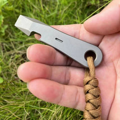 Titanium Alloy Outdoor Multi Tools Pry Bar Crowbar Opener Cutter Outdoor EDC 07FC0E-D4 - KOEEK