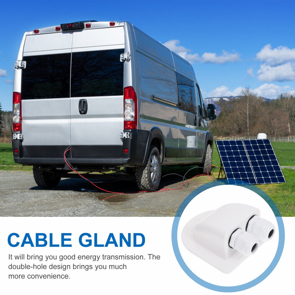 new  RV Roof Entry Gland Camper Solar Project Cable Wire Dual Box Device koeek - KOEEK