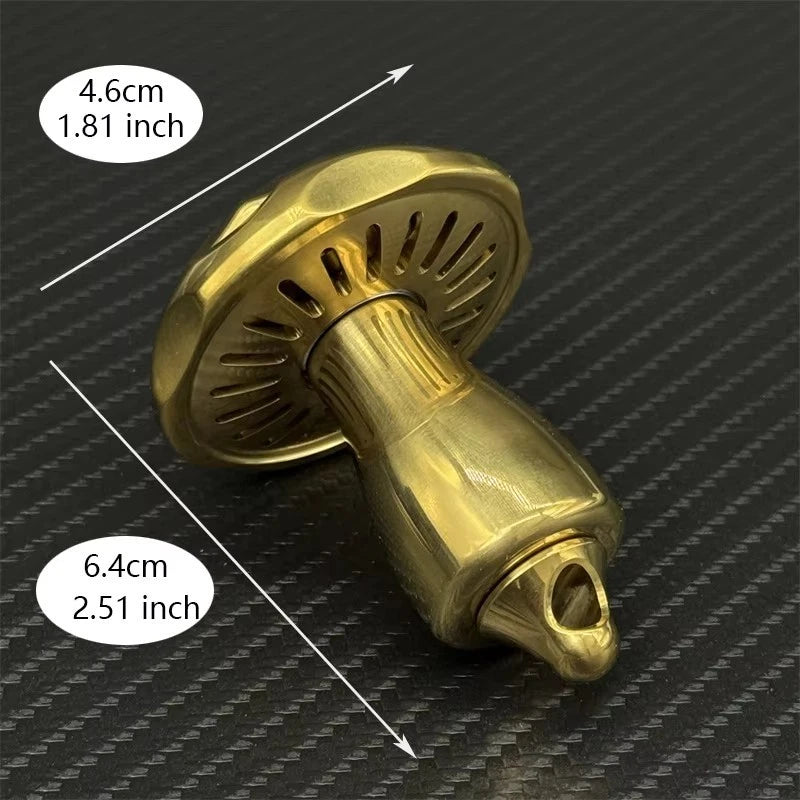 Mushroom EDC Fidget Spinner Stainless Steel Fidget Toys Art Desktop Spinning Top 07FC0E-D4 - KOEEK