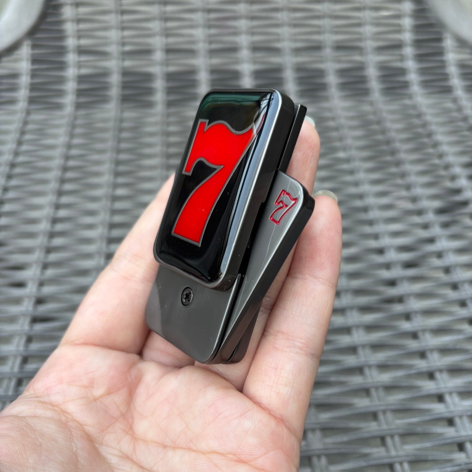 EDC Fidget Slider Lucky Seven Push Card Magnetic Slider ADHD Anti Stress Toys 07FC0E-D4 - KOEEK