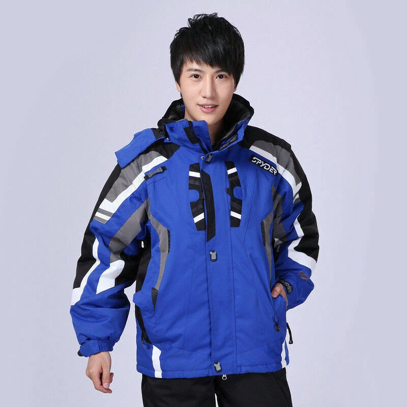 Men's Winter Ski Suit Jacket Waterproof Snowboard Snowsuits Pants Set 07FC0E-D4 - KOEEK