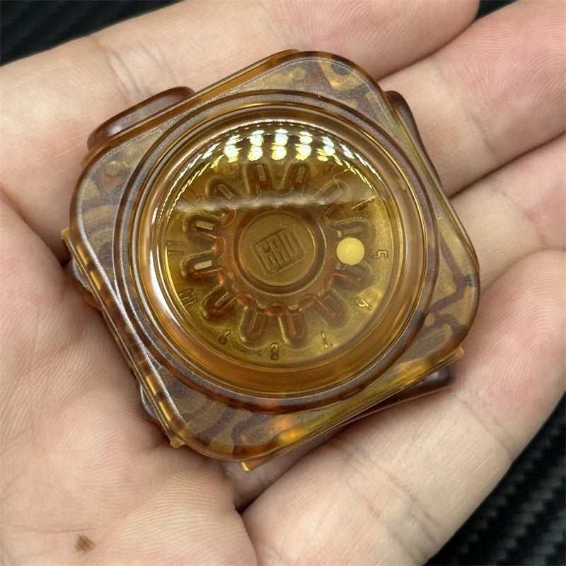 EDC Fidget Toy Multi-functional - Amber Plastic Decompression Toy Fidget Clicker 07FC0E-D4 - KOEEK