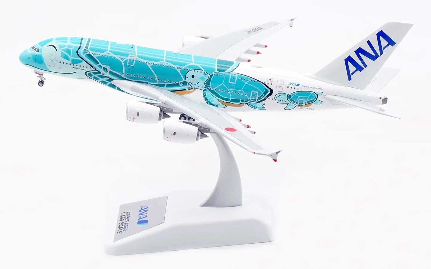 Ation 1/400 Ana Airbus JA382A Green Sea Turtle Aircraft Model Collection AVIATION - KOEEK