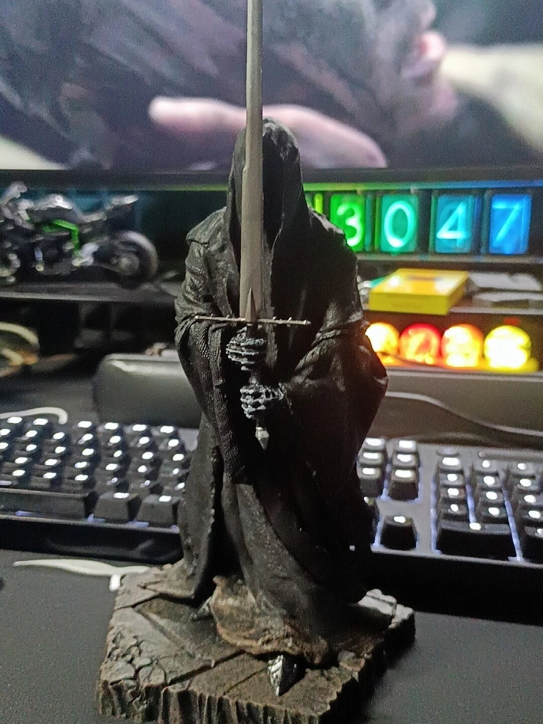 Movie Lord of The Rings Nazgul Ringwraith 1/6 PVC Action Figure Toy Mordor Model 07FC0E-D4 - KOEEK
