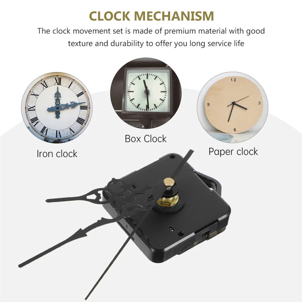 Electric Clock Motor Silent Battery Operated Clock Mechanism Replacement 07FC0E-D4 - KOEEK