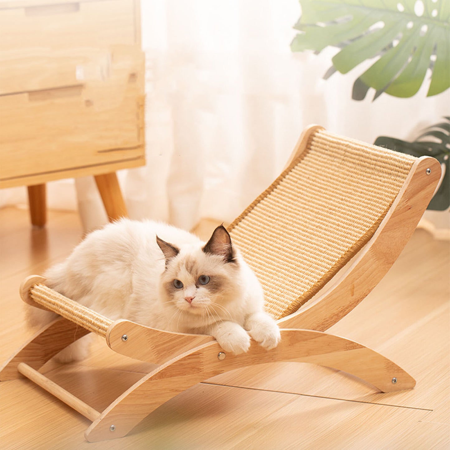 new Adjustable Cat Hammock Scratch Resistant Lounge Bed with Mat for Sun Lounging koeek - KOEEK