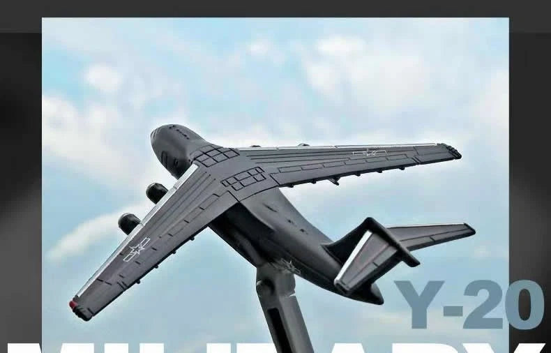 PLA 1/500 Y-20  Transport Aircraft Diecast Finished Product Model 07FC0E-D4 - KOEEK