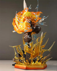 30cm Demon Slayer Agatsuma Zenitsu LED Light Action Figure Statue High Model Toy 07FC0E-D4 - KOEEK