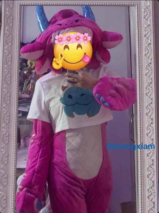 LOL League of Legends Neeko Cosplay Costume Outfit Headgear Tail Halloween Gifts 07FC0E-D4 - KOEEK