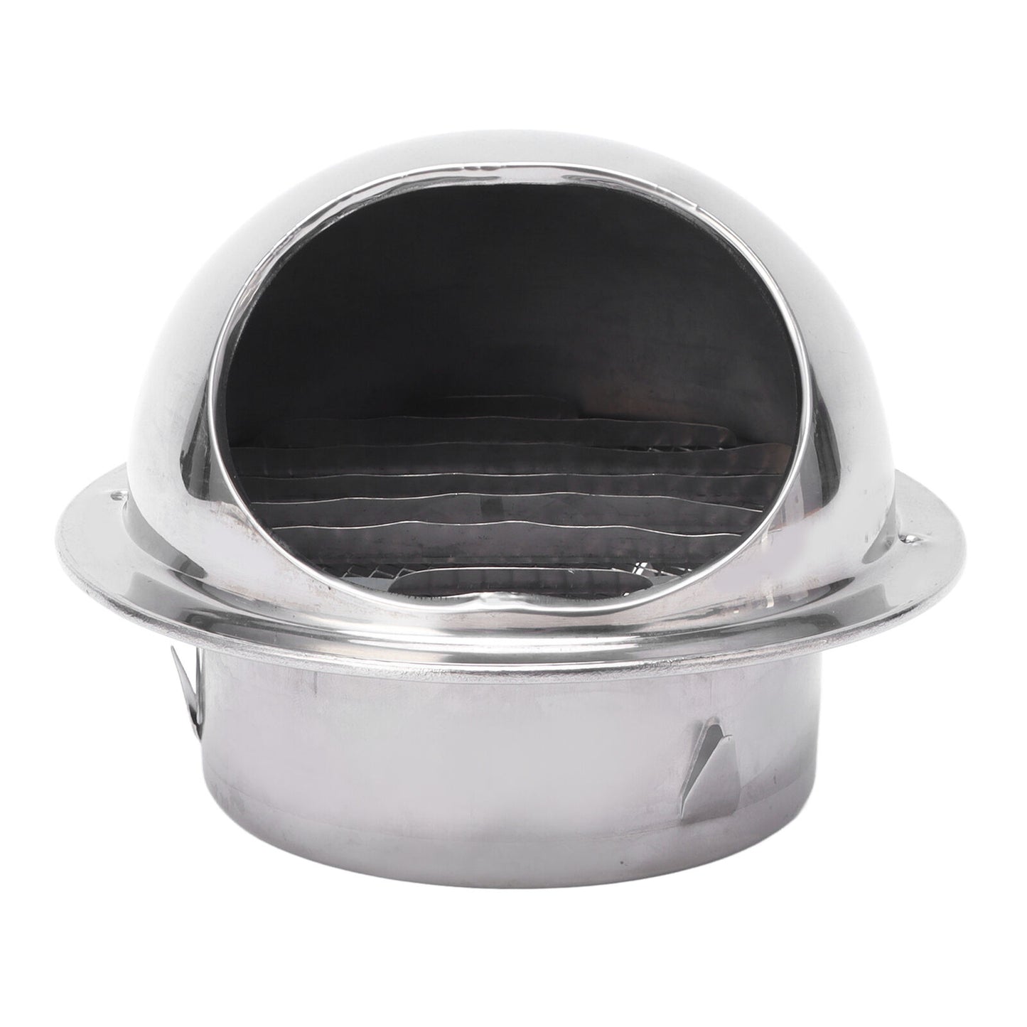 new 4in Stainless Steel Vent Hood Exterior Wind Cover Vent Cover Outlet Accessory koeek - KOEEK