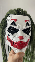 Cyberpunk Joker Cosplay Mask Full Face Headwear W/dreadlocks Halloween Prop 07FC0E-D4 - KOEEK