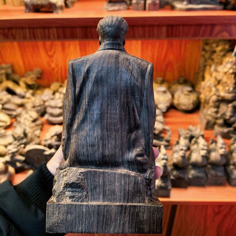 19cm Vietnamese Agarwood Carved Landscape Figurine Wooden Sculpture Office Decor 07FC0E-D4 - KOEEK