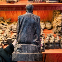 19cm Vietnamese Agarwood Carved Landscape Figurine Wooden Sculpture Office Decor 07FC0E-D4 - KOEEK