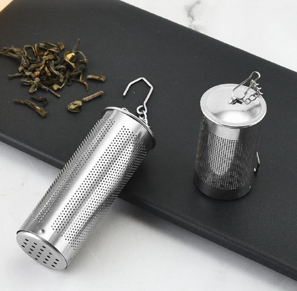Fine Mesh Tea Ball With Chain Hook Stainless Steel Tea Infuser & Strainer 2 Pcs 07FC0E-D4 - KOEEK