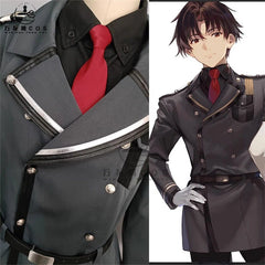 86- Eighty Six Shinel Nozen Cosplay Costume Jacket Uniform Shirt Belt Gloves Set 07FC0E-D4 - KOEEK