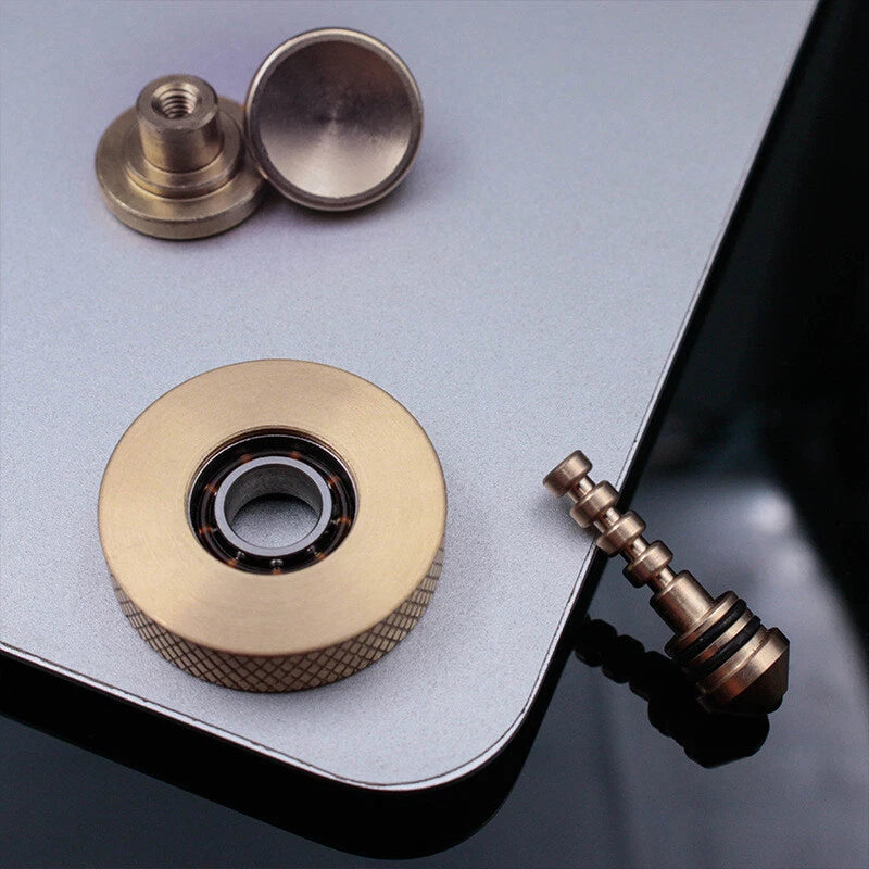 EDC Brass Hand Twisting Spinning Top Gyro Ceramic Bead Gyro Toy EDC Toy Gift 07FC0E-D4 - KOEEK
