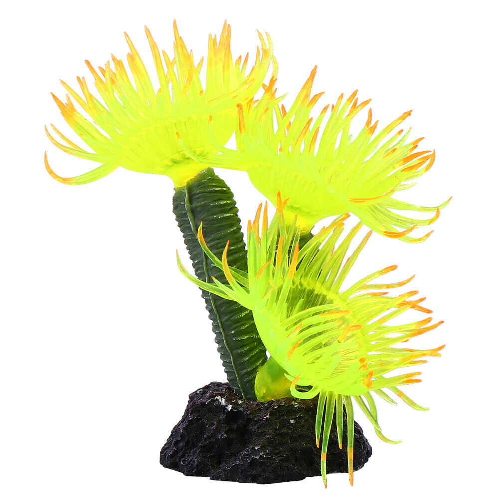 ny 3 Pc Fish Tank Faux Coral Realistic Fake Aquatic Artificial Decor