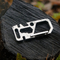 Outdoor Titanium Mechanic Key Chain Carabiner Bottle Opener Multi Tools 07FC0E-D4 - KOEEK