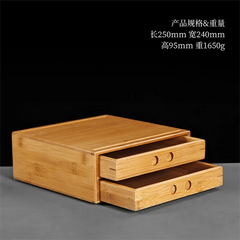 China Pu'er Tea Cake Tea Storage Box Drawer Bamboo Box One/Two Layer Gift 07FC0E-D4 - KOEEK
