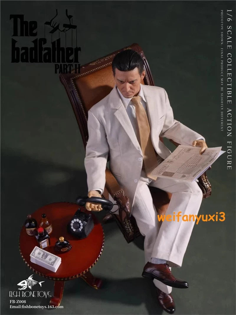 1/6 FISH BONETOYS FB-Z008 Michael Corleone 2nd Godfather Model 12" Statue Model 07FC0E-D4 - KOEEK