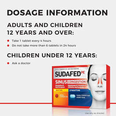 new Sudafed PE Day and Night Sinus Pressure & Congestion Tablets, 20 Count SUDAFED - KOEEK