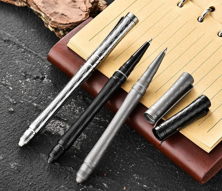 EDC Titanium Alloy Ball Pen Portable Signature Pen Outdoor Multi Writing Tools 07FC0E-D4 - KOEEK