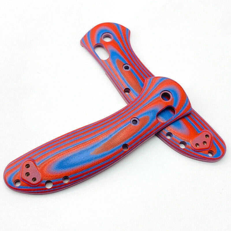1Pair Custom G10 Material Handle Patch Scales for Benchmade Griptilian 551 Knife 07FC0E-D4 - KOEEK