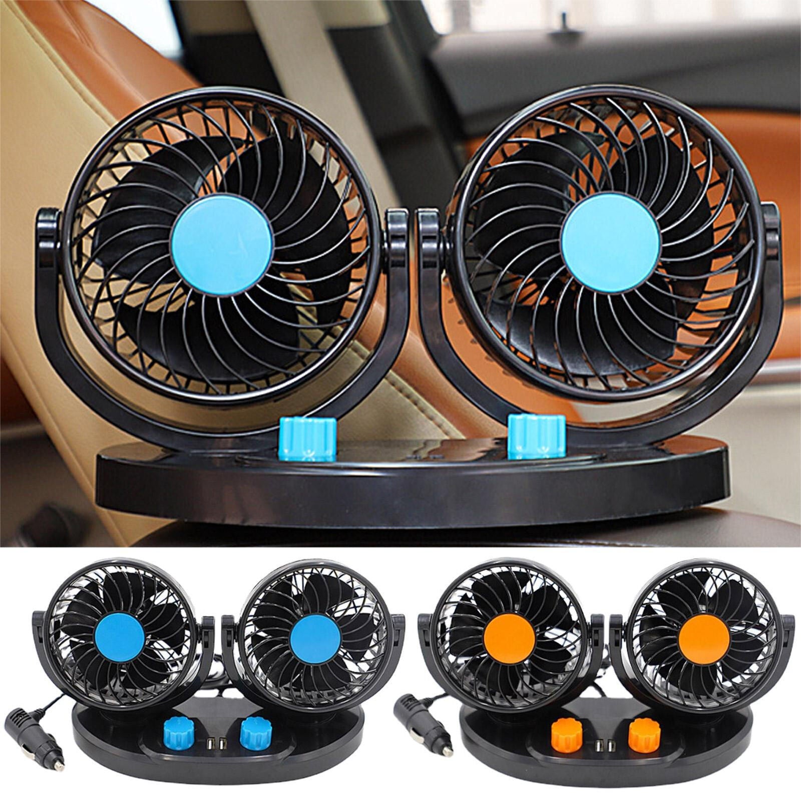 new Car Cooling Fan Auto Cooling Fan 2 Speed Strong Wind 360 Degree Rotatable koeek - KOEEK