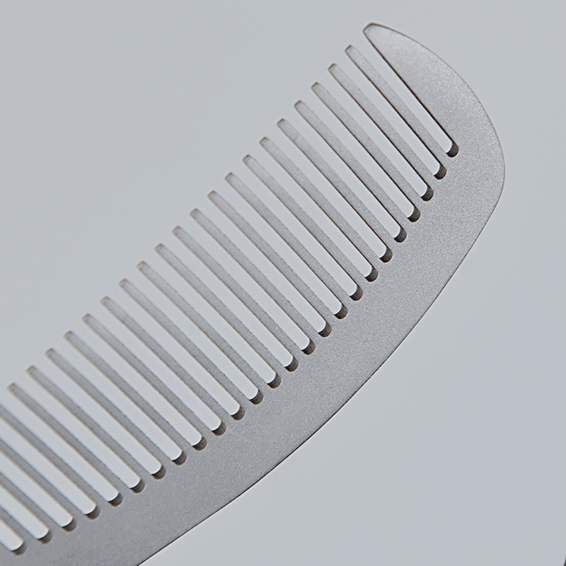 EDC Titanium keychain Antistatic Comb Unique Fashion Comb Health Hair Hole Comb 07FC0E-D4 - KOEEK