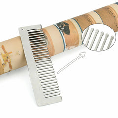 Antistatic Health Hair Comb Titanium Keychain Unique Fashion Pocket Comb 07FC0E-D4 - KOEEK